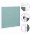 Access Panel with Aluminium Frame and Plasterboard 500x500 mm