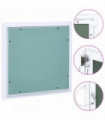 vidaXL Access Panel with Aluminium Frame and Plasterboard 400x400 mm