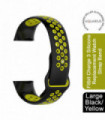 Aquarius Fitbit Charge 3 Silicone Replacement Watch Strap Band Black/Yellow