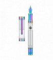 Asvine V200 Titanium Fountain Pen Vacuum Filling, Asvine / BOCK EF/F//B Nib Clear Transparent Acrylic Smooth Writing Pen