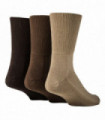 BAMBOO Diabetic Socks - IOMI - 3 Pack (6-8.5 Uk / Brown)