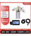 Bafang KT Controller Motor, Ebike Controller, 36V, 48V, 52V, 1500W, 1000W, 500W, 350W, 250W, Dual Mode Sinewave LCD3 Display PAS