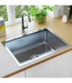 Handmade Kitchen Sink with Strainer Stainless Steel