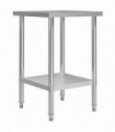 Kitchen Work Table 60x60x85 cm Stainless Steel