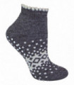 Ladies Ankle Slipper Socks (4-8 / Charcoal)