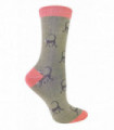 Miss Sparrow - Animal Socks (4-7 / Monkey (Olive))