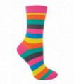 Miss Sparrow - Patterned Socks (4-7 / Bright Thick Stripe)