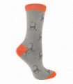 Miss Sparrow - Animal Socks (4-7 / Monkey (Grey))