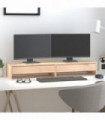 Monitor Stand 100x27x15 cm Solid Wood Pine