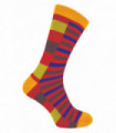 Mr Heron - Patterned Socks (6-11 / Red Stripes)