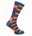 Mr Heron - Patterned Socks (6-11 / Purple Stripes)