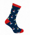 Mr Heron - Patterned Socks (6-11 / Navy Boats)
