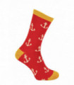 Mr Heron - Patterned Socks (6-11 / Red Anchors)