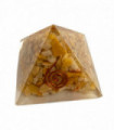 Orgone Reiki Healing Pyramid, Yellow Aventurine, 5.5cm