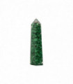 Orgonite Obelisk Tower, 8x2x2cm, Malachite