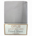 Opus Single Bed Flat Sheet Silver