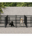 Outdoor Dog Kennel Steel 18.77 m²