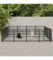 Outdoor Dog Kennel Steel 15.05 m²