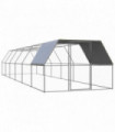 Outdoor Chicken Cage 3x12x2 m Galvanised Steel