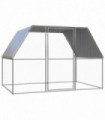 Outdoor Chicken Cage 3x2x2 m Galvanised Steel