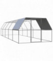 Outdoor Chicken Cage 3x10x2 m Galvanised Steel