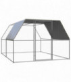 Outdoor Chicken Cage 3x4x2 m Galvanised Steel