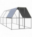 Outdoor Chicken Cage 2x6x2 m Galvanised Steel