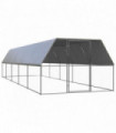 Outdoor Chicken Cage 3x10x2 m Galvanised Steel