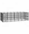 Outdoor Dog Kennel Steel 19.35 m²