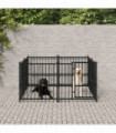 Outdoor Dog Kennel Steel 3.75 m²