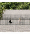 Outdoor Dog Kennel Steel 47.05 m²