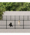 Outdoor Dog Kennel Steel 76.21 m²