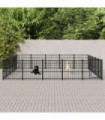 Outdoor Dog Kennel Steel 23.52 m²