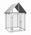 Outdoor Dog Kennel with Roof 100x100x150 cm