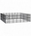 Outdoor Dog Kennel Steel 45.16 m²