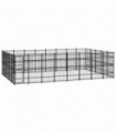 Outdoor Dog Kennel Steel 36.86 m²