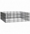 Outdoor Dog Kennel Steel 33.18 m²