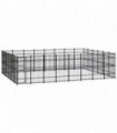 Outdoor Dog Kennel Steel 44.24 m²