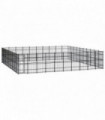 Outdoor Dog Kennel Steel 92.16 m²