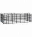 Outdoor Dog Kennel Steel 25.8 m²