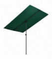 Outdoor Parasol with Aluminium Pole 2x1,5 m Green