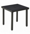 Outsunny Garden Side Table Coffee Table with Umbrella Hole for Patio Balcony