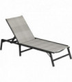 Outsunny Foldable Outdoor PE Rattan Sun Lounger, Mixed Grey