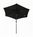 Outsunny Patio Umbrella Parasol Sun Shade Garden Aluminium Black 2.7M