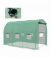 Outsunny Polytunnel Green House with Sprinkler System, Wide Door, 3 x 2m