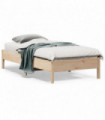 vidaXL Bed Frame 75x190 cm Small Single Solid Wood Pine