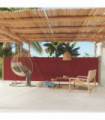 Patio Retractable Side Awning 140x600 cm Red