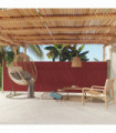 Patio Retractable Side Awning 160x500 cm Red
