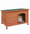 PawHut  Wooden Dog Kennel with Removable Floor, Openable Roof