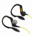 Pirelli Ear Clip Sports Headphones Bass Pipe Design 3.5mm Stereo Jack 15mm Unit[Black / Yellow]